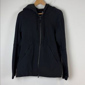 Adidas X Reigning Champ Black Textured Jacket Size Large